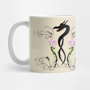 Dragon in black Mug